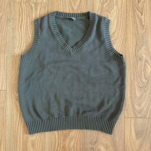 John Galt Brandy Melville Green Sweater Vest